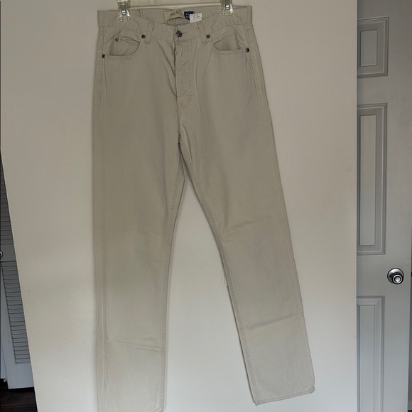 VINTAGE GAP Cream Boy Fit Pants Vintage size 10 long tall - Picture 1 of 5